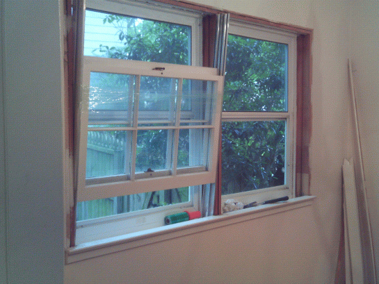 Step #2 Remove existing sash and liner